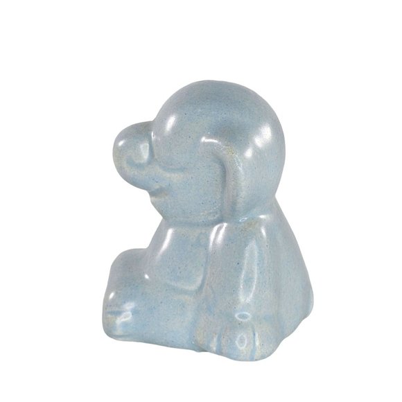 California Pottery Elephant Blue Figurine Eyes Closed Sitting Haldeman Caliente? - Picture 4 of 9